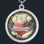 Brinnpark för maid of honor Necklace Grunge Brent  Silverpläterat Halsband<br><div class="desc">Behåll Necklaces Välj antingen Silver Plattat Guld Avsluta eller Sterling silver Unik Personlig Anpassningsbar !st Bröllopsfest för julklapp av Bröllop Keepsakt Necklaces - om du vill ändra bakgrund färg - klicka på anpassa - klicka på redigera - välj sista verktyg i rullgardinsmenyn och välj från ett av de färger som...</div>