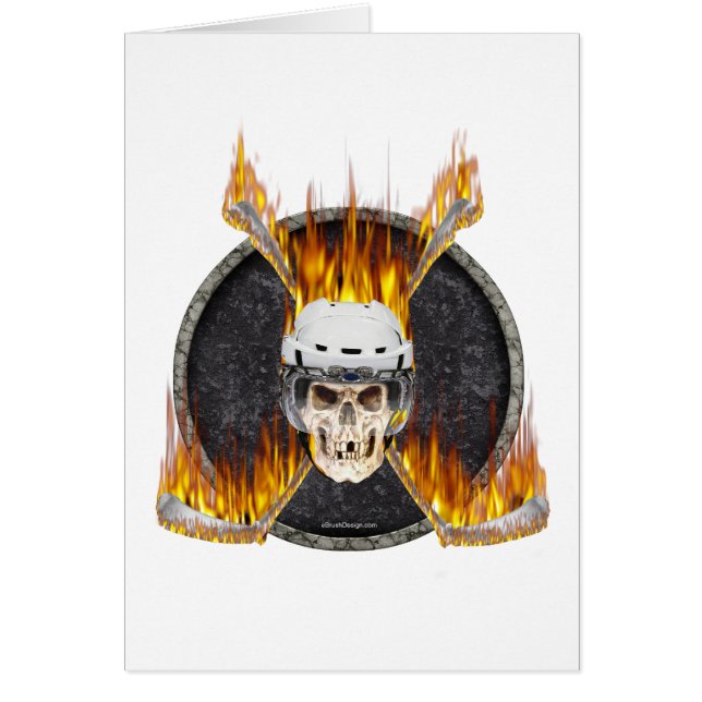 Brinns hockeypinnar hälsningskort (Framsidan)