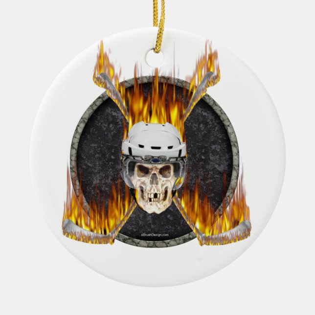 Brinns pinnar julgransprydnad keramik (Framsidan)