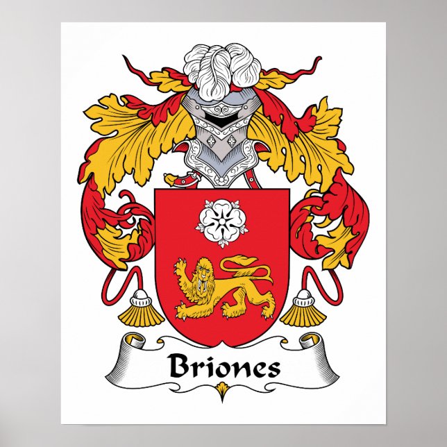Briones Family Crest Poster (Framsidan)