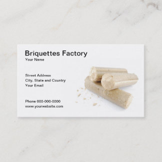 Briquettesfabriksvisitkort Visitkort