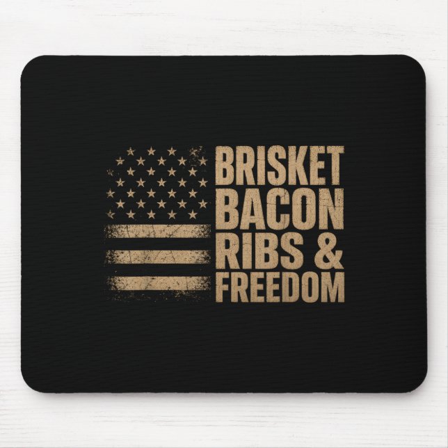 Bris Bacon Revben Dom Grill Bbq Grillad Kött Musmatta (Framsidan)
