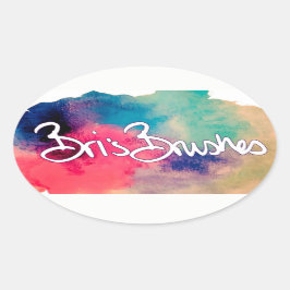 Bri's Penslar-dekal Ovalt Klistermärke