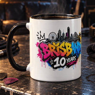 Brisbane 10 år mugg