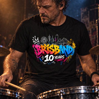 Brisbane 10 år t shirt