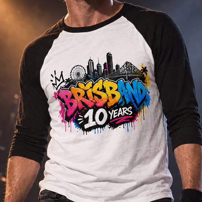 Brisbane 10 år t shirt (Skapare uppladdad)