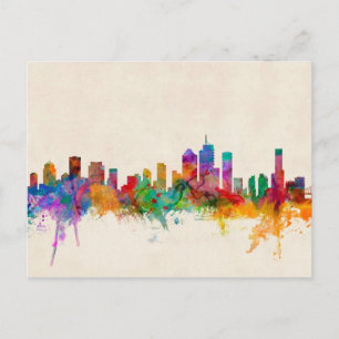 Brisbane Australia Skyline Cityscape Vykort