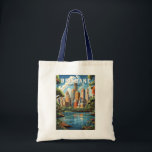 Brisbane Australia Travel Art Vintage Tygkasse<br><div class="desc">Brisbanereflektorns rörelsemodell. Brisbane,  den livskraftiga huvudstaden i Queensland,  Australien,  är en stad som sömlöst blandar ihop stadsenergi med återhållsam charm. Den är belägen på Brisbaneflodens banker,  den skryter med ett subtropiskt klimat,  en fantastisk naturskönhet och en rik kulturhistoria.</div>