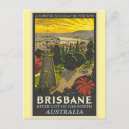 Brisbane Australia Vintage resor Poster Vykort