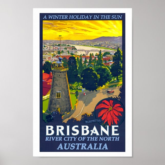 Brisbane, Australien, Nordsjön Poster (Framsidan)