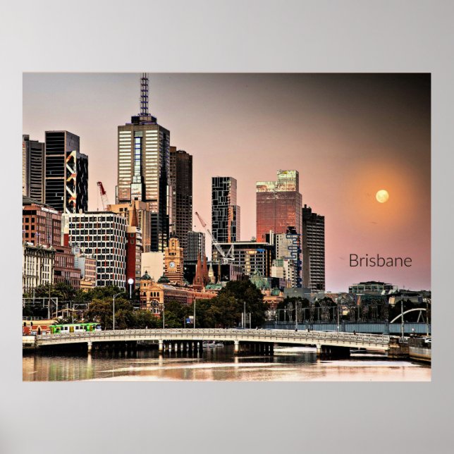 Brisbane, Australien Poster (Framsidan)