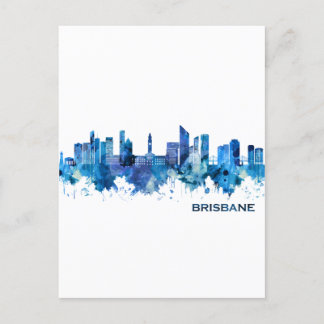 Brisbane Australien Skyline Blue Helg Vykort