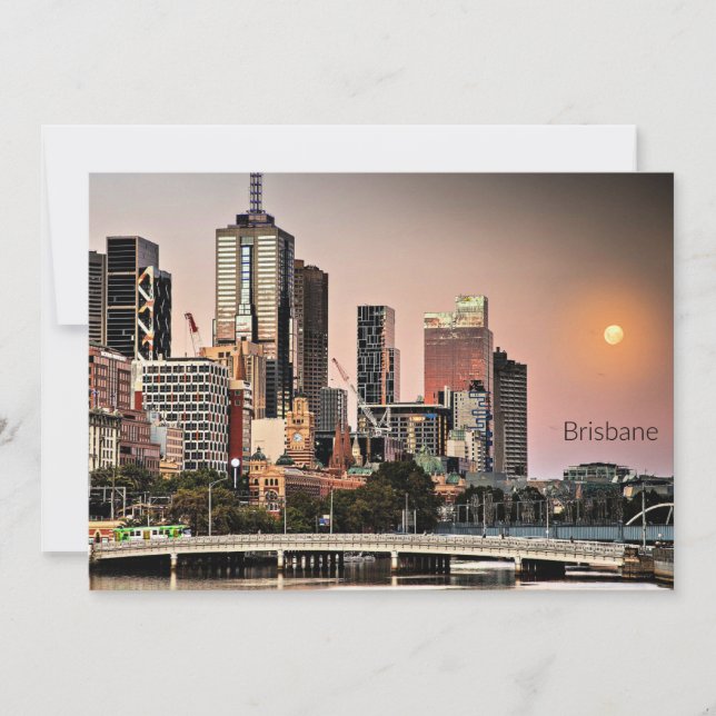 Brisbane, Australien stadsbild  Julkort (Framsida)