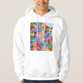 Brisbane Australien Stadskarta Hoodie