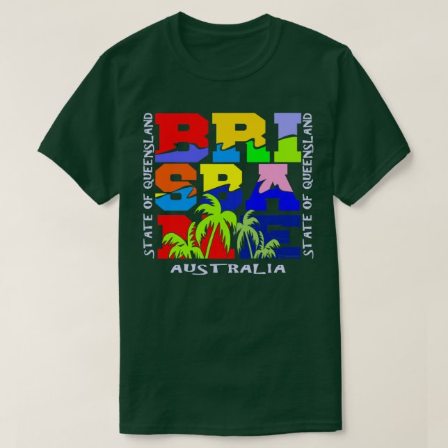 Brisbane Australien T Shirt (Design framsida)