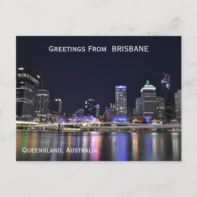 Brisbane Australien vykort (Framsida)