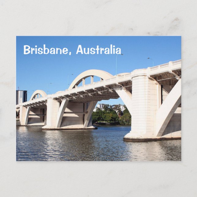 Brisbane, Australien: William Jolly Bridge Helg Vykort (Framsida)