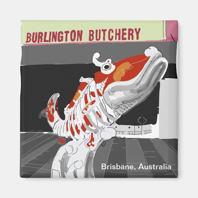 Brisbane Chinatown Town Magnet (Framsidan)