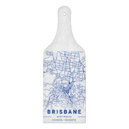Brisbane City Karta Blue Tint