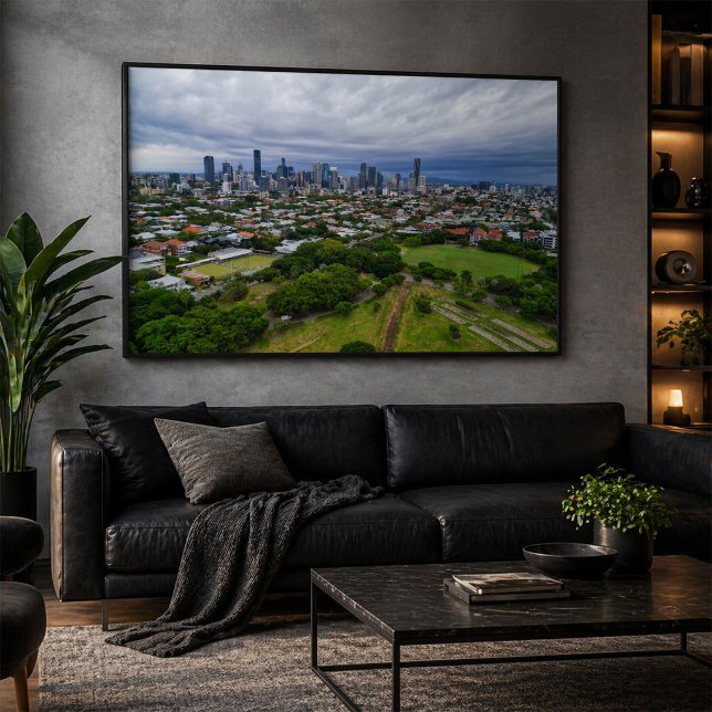 Brisbane Citys skyline från New Farm Park Poster (Skapare uppladdad)