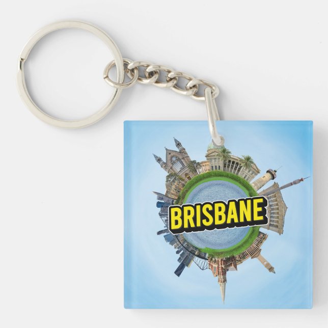 Brisbane liten liten planet landmärke arkitektur  (Framsidan)