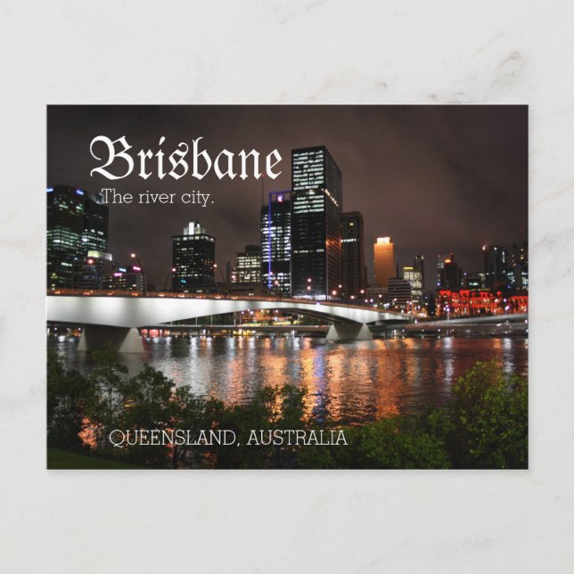 Brisbane Queensland Australien Vykort (Framsida)