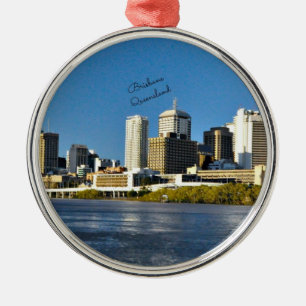 Brisbane, Queensland cityscape Julgransprydnad Metall