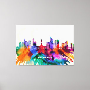 Brisbane Skyline Canvastryck