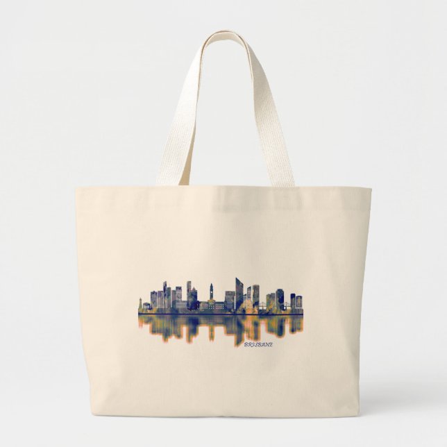 Brisbane Skyline Jumbo Tygkasse (Framsidan)