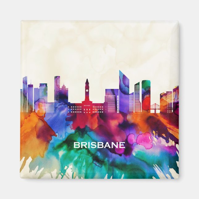 Brisbane Skyline Magnet (Framsidan)