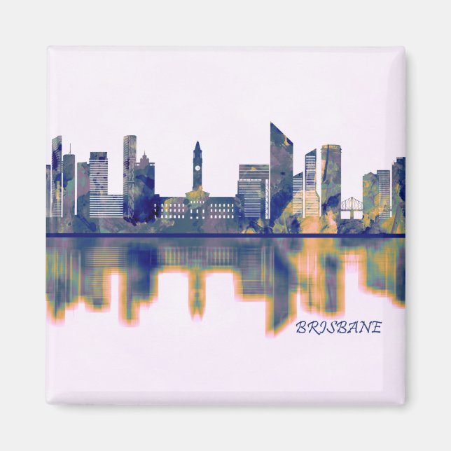 Brisbane Skyline Magnet (Framsidan)