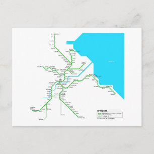 Brisbane tunnelbana vykort