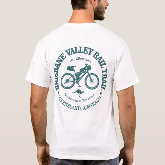 Brisbane Valley Rail Trail (cycling) T Shirt (Baksida)