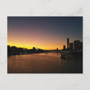 Brisbanes vykort för solnedgång