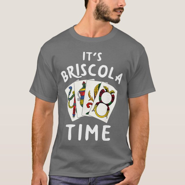 Briscola Italian Card Game Briscola Player Gift vi T Shirt (Framsida)