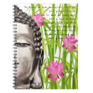 Brisen på den gryningRumi Buddha journalen Anteckningsbok Med Spiral