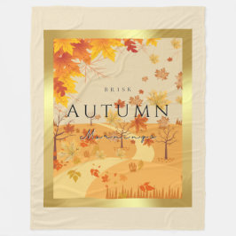 Brisk Mornings Fleece Blanket-Mysigt Fall