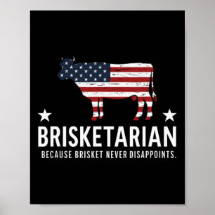 Brisket Bbq För manar Funny Brisket Bbq Brisketari Poster
