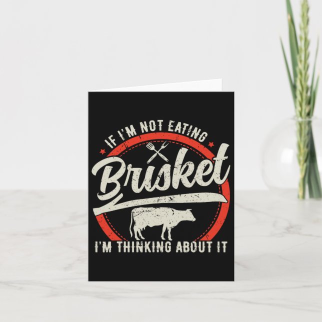 Brisket Beef Grilling Bbq Grill Master Kort (Framsida)