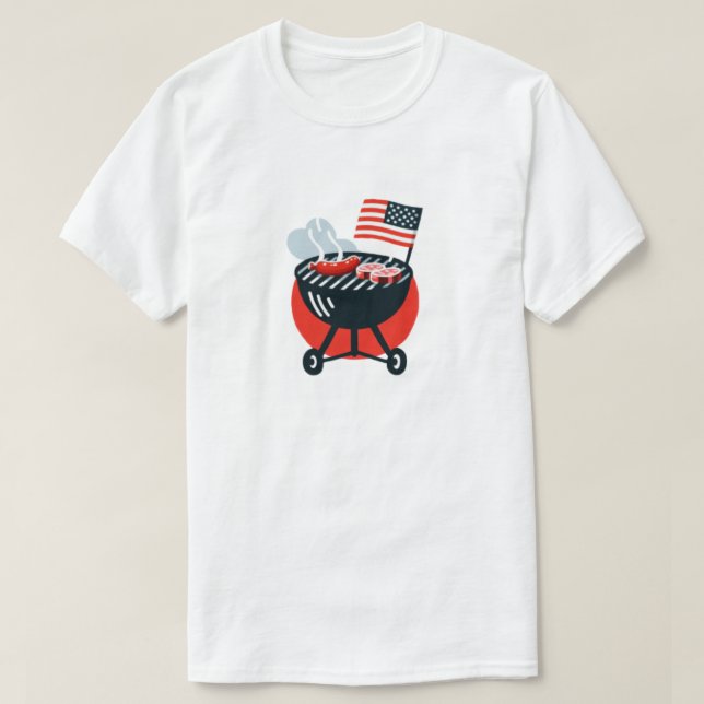 brisket butts ribs & freedom t shirt (Design framsida)
