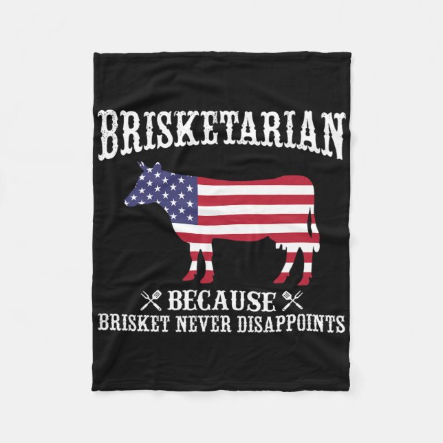 Brisketarian för att Brisket aldrig gjorde illa -  Fleecefilt (Framsidan)
