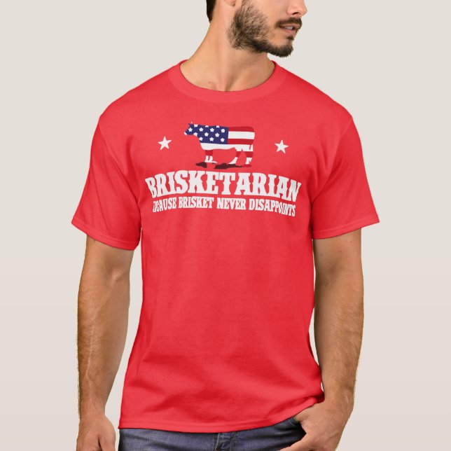 Brisketarian för att Brisket aldrig gör illa T Shirt (Framsida)