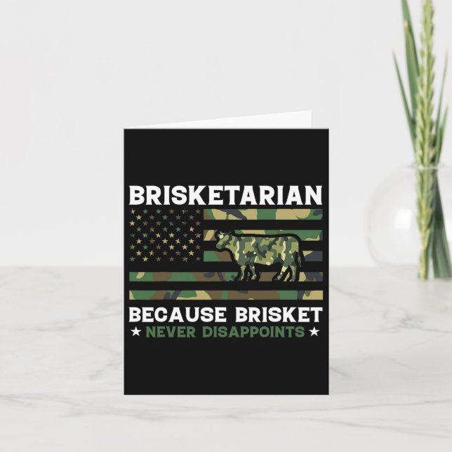 Brisketarian för att Brisket aldrig gör Shi besvik Kort (Framsida)