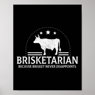 Brisketarian för Brisket har aldrig gjort Bbq besv Poster