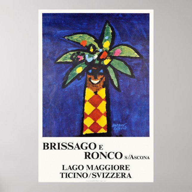 Brissago e Ronco s Ascona,Schweiz,Travel Poster (Framsidan)