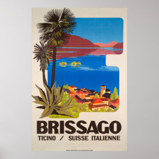 Brissago,Ticino,Schweiz,Travel Poster