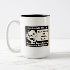 Brist av att planera Två-Tonad mugg