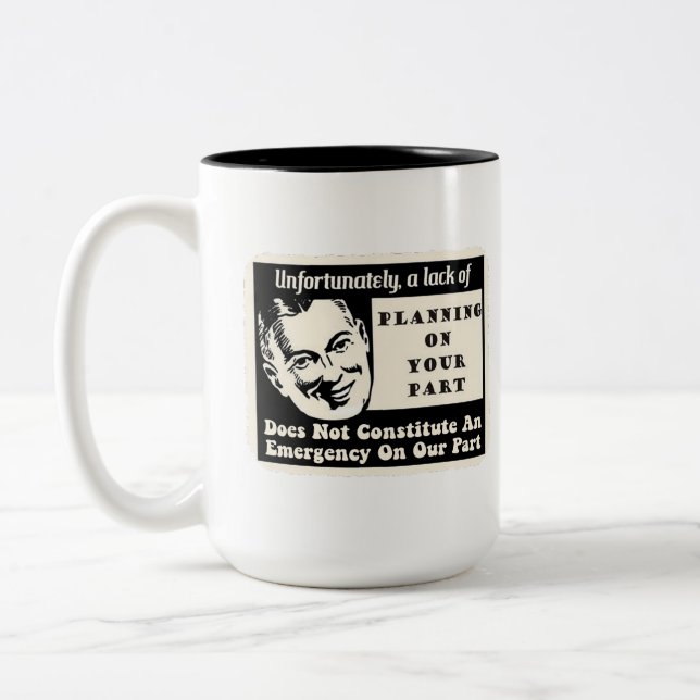 Brist av att planera Två-Tonad mugg (Vänster)