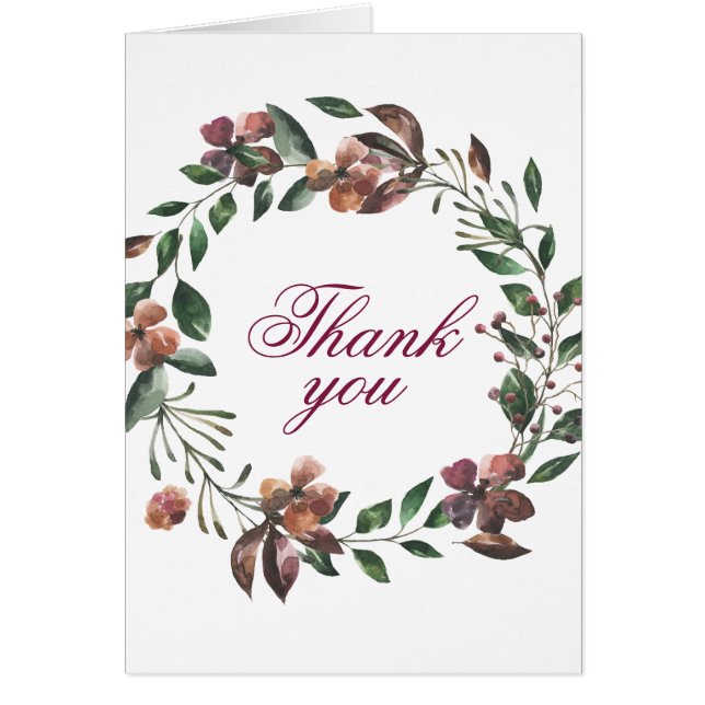 Brist på Blommigt och brinnande andedräkt Tack OBS Kort (Framsidan)