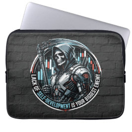 Brist på Självutveckling Svart Brick Cyber Reaper Laptop Fodral